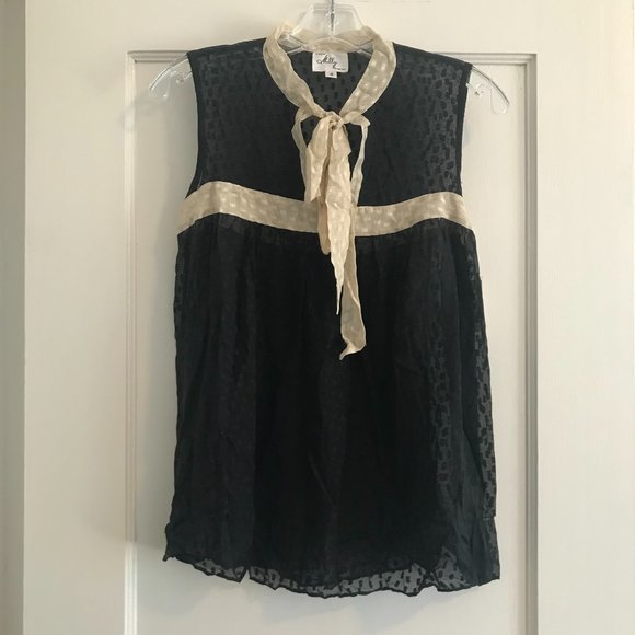 Milly | Silk Bowtie Blouse - Picture 1 of 10